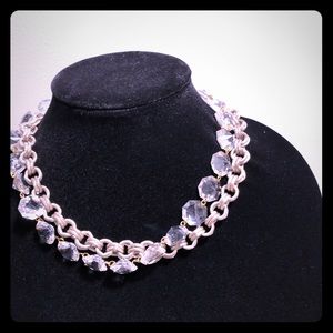 John Wind Silver and Crystal Necklace